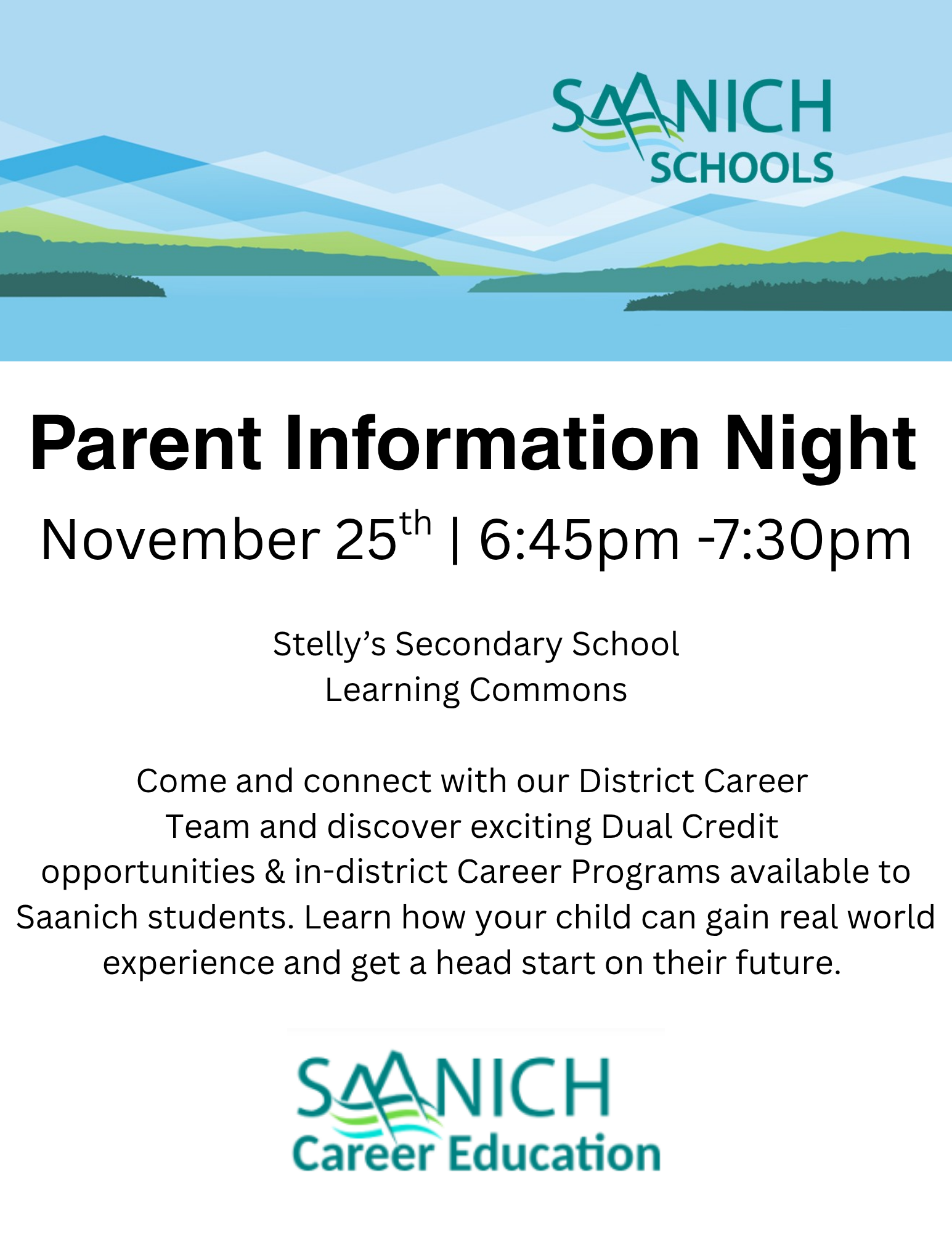 Parent Information Night - November 25th