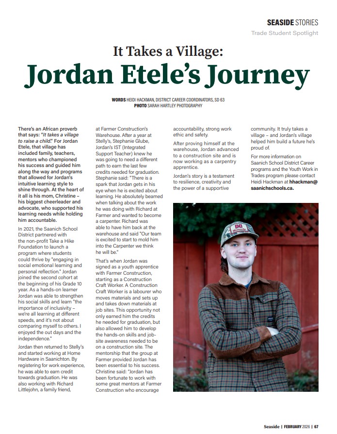 Trade Student Spotlight: Jordan Etele