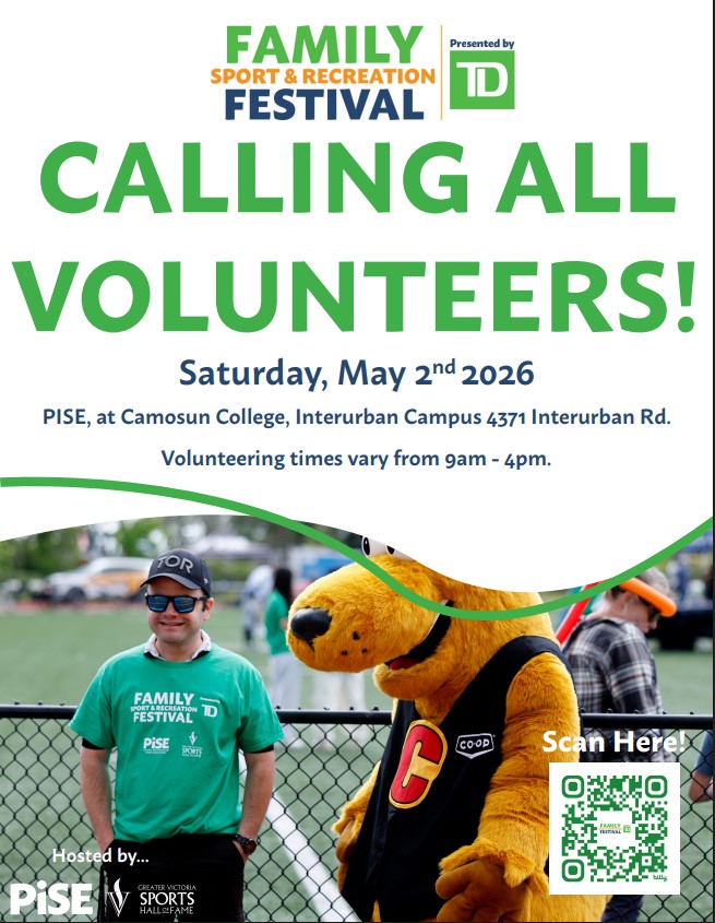 Volunteers Needed - Family Sport & Recreation Festival - May 2, 2026