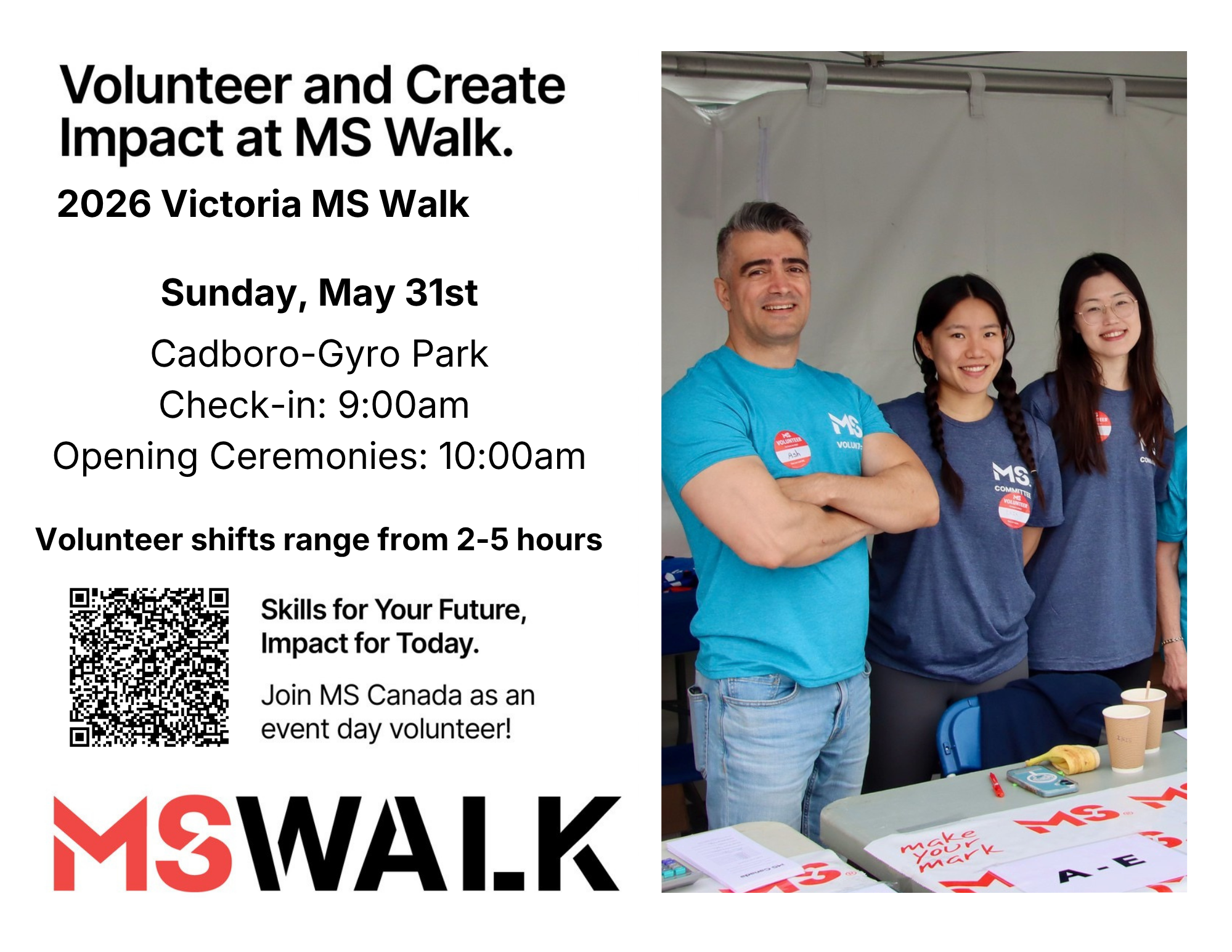 MS Walk - Sunday, May 31st - Volunteer Opportunities