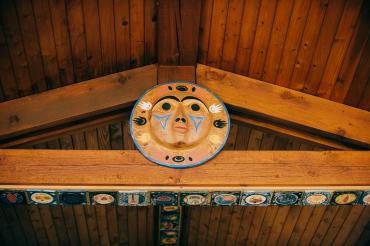 Indigenous wooden mask 