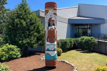 Housepole in front of School Board Office