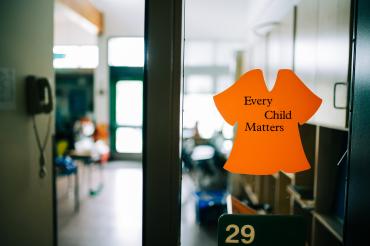 Every Child Matters poster on classroom