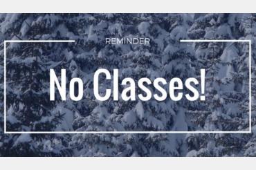 No Classes Sign
