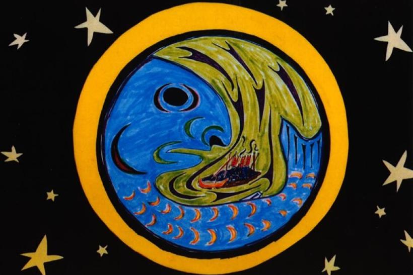Moon of Coho salmon return to the earth
