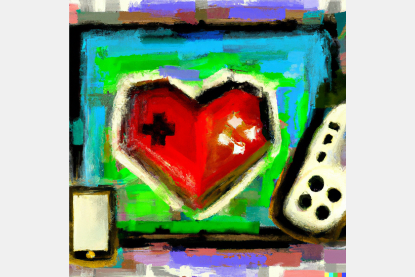 heart and remote control