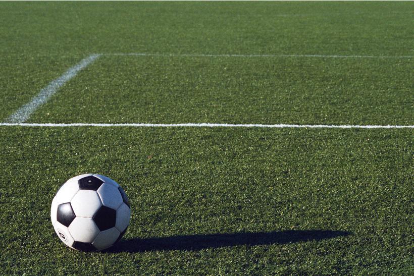 soccer ball on field
