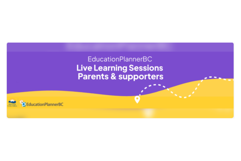 Education Planner BC - Learning Sessions Parents & supporters